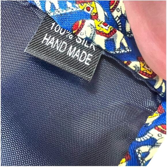 Thailand Neck Tie Elephant Print All Silk Handmade Mens‎ Suit Accessories Formal - Picture 5 of 8